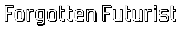 Forgotten Futurist font preview
